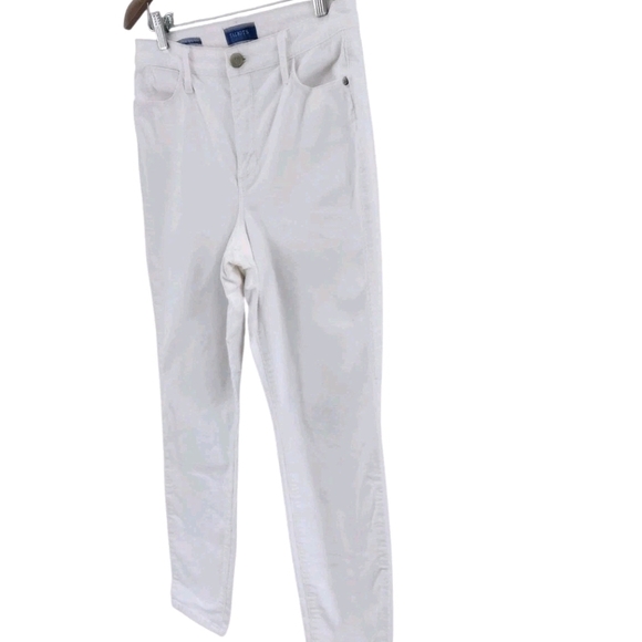 Talbots High Waist Jegging Ankle Off White Ivory Corduroy Pants Womens Peitte 10 - Picture 3 of 8